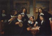 REMBRANDT Harmenszoon van Rijn The Governors of  the Guild of St Luke,Haarlem china oil painting artist